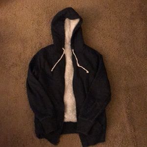 Old Navy Sherpa Lined Full Zip Hoodie- size S